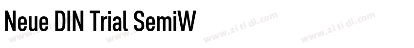 Neue DIN Trial SemiW字体转换